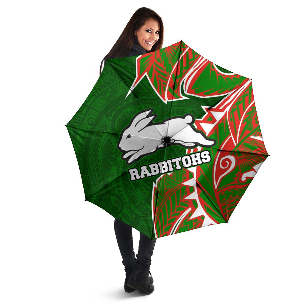 South Sydney Rabbitohs Umbrella Polynesian Tribal Tattoo Pacific Sport Art