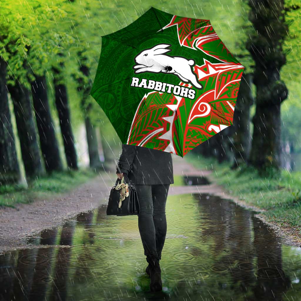 South Sydney Rabbitohs Umbrella Polynesian Tribal Tattoo Pacific Sport Art