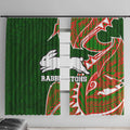 South Sydney Rabbitohs Window Curtain Polynesian Tribal Tattoo Pacific Sport Art