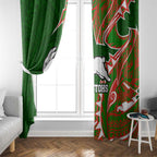 South Sydney Rabbitohs Window Curtain Polynesian Tribal Tattoo Pacific Sport Art