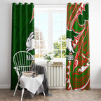 South Sydney Rabbitohs Window Curtain Polynesian Tribal Tattoo Pacific Sport Art