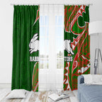South Sydney Rabbitohs Window Curtain Polynesian Tribal Tattoo Pacific Sport Art