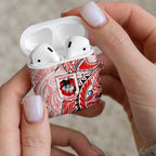 St George Illawarra Dragons AirPods Case Polynesian Tribal Tattoo Pacific Sport Art