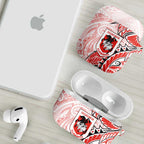St George Illawarra Dragons AirPods Case Polynesian Tribal Tattoo Pacific Sport Art