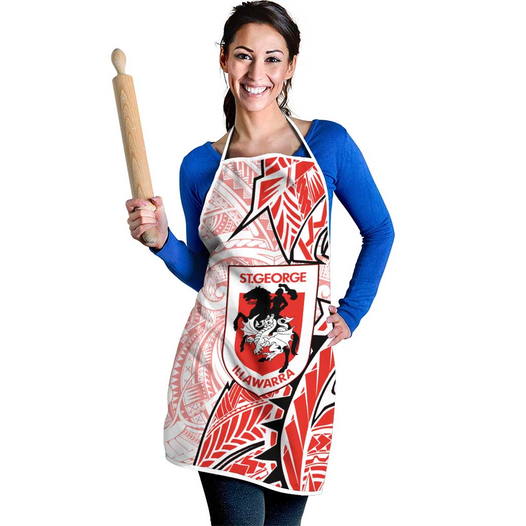 St George Illawarra Dragons Apron Polynesian Tribal Tattoo Pacific Sport Art