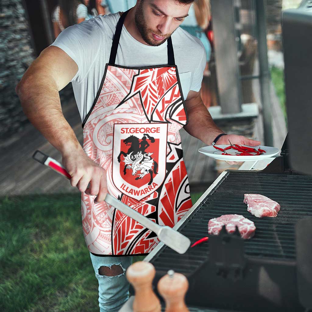 St George Illawarra Dragons Apron Polynesian Tribal Tattoo Pacific Sport Art
