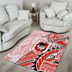 St George Illawarra Dragons Area Rug Polynesian Tribal Tattoo Pacific Sport Art