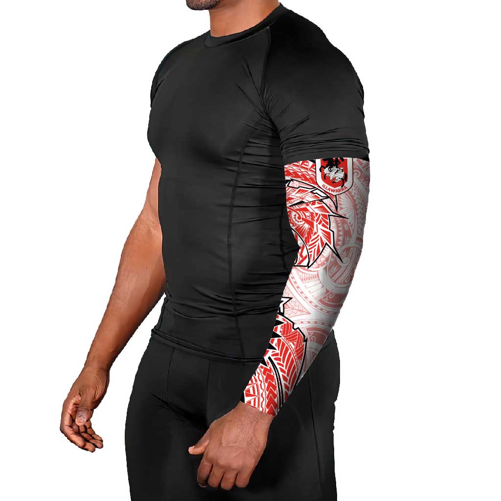 St George Illawarra Dragons Arm Sleeves Polynesian Tribal Tattoo Pacific Sport Art