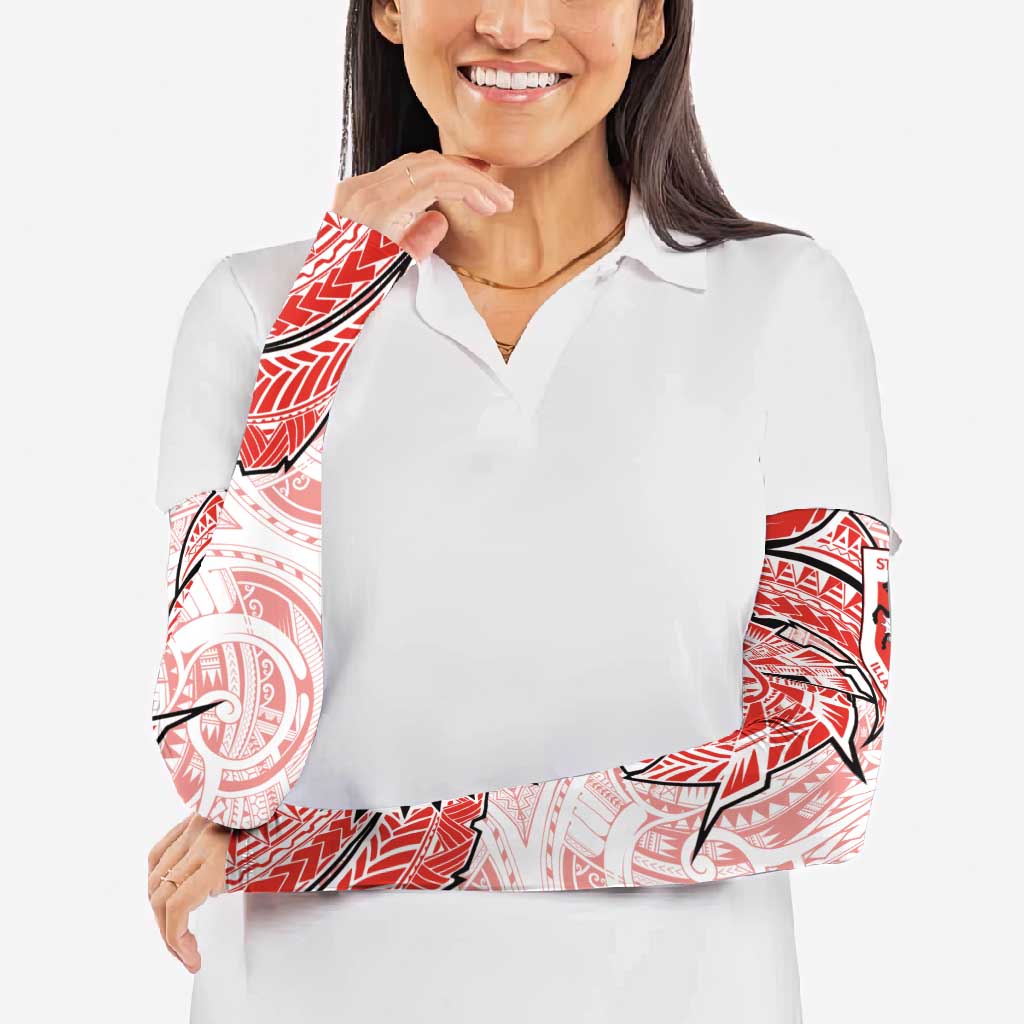 St George Illawarra Dragons Arm Sleeves Polynesian Tribal Tattoo Pacific Sport Art