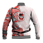 St George Illawarra Dragons Baseball Jacket Polynesian Tribal Tattoo Pacific Sport Art