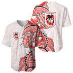 St George Illawarra Dragons Baseball Jersey Polynesian Tribal Tattoo Pacific Sport Art