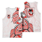 St George Illawarra Dragons Basketball Jersey Polynesian Tribal Tattoo Pacific Sport Art