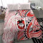 St George Illawarra Dragons Bedding Set Polynesian Tribal Tattoo Pacific Sport Art