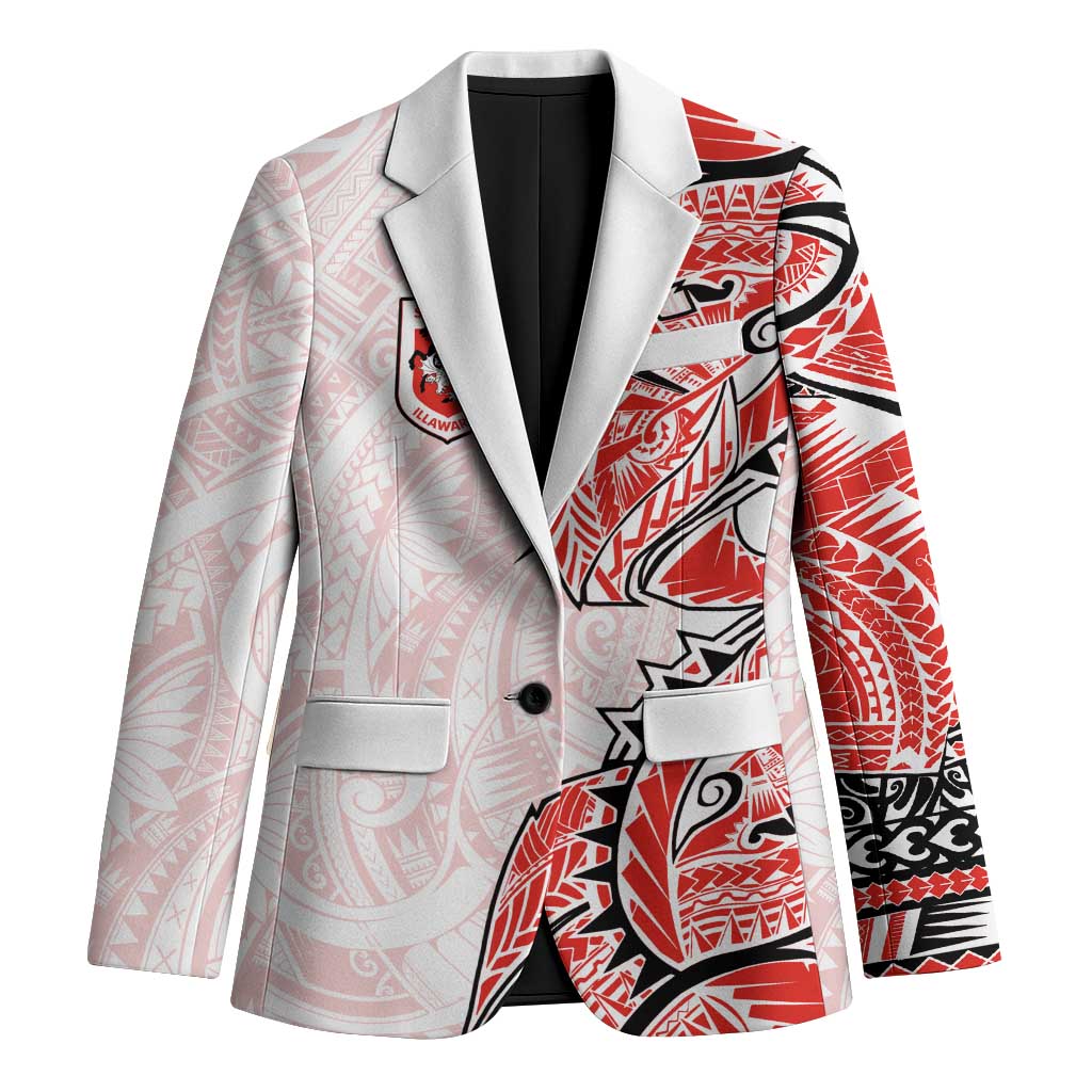 St George Illawarra Dragons Blazer Polynesian Tribal Tattoo Pacific Sport Art