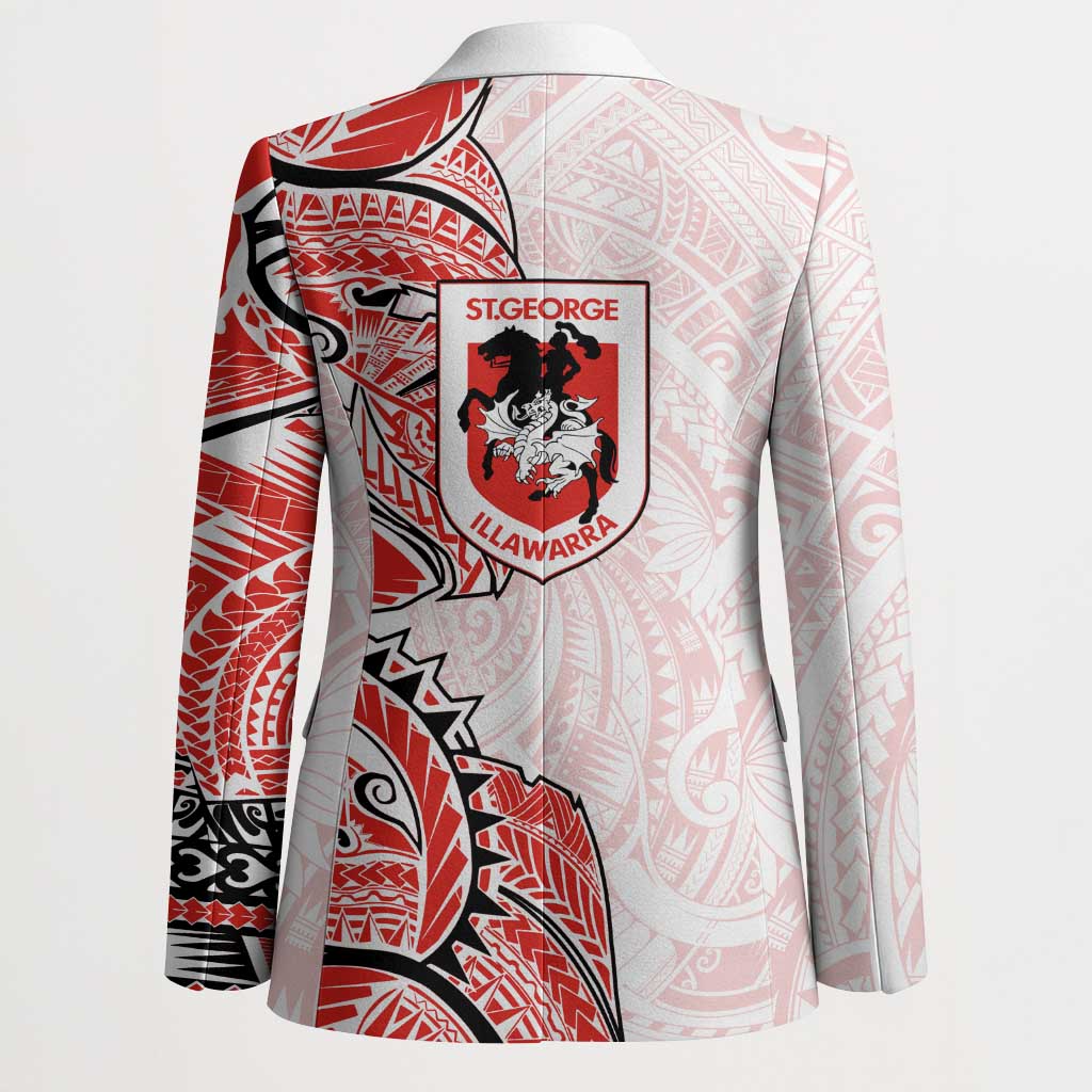 St George Illawarra Dragons Blazer Polynesian Tribal Tattoo Pacific Sport Art