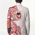 St George Illawarra Dragons Blazer Polynesian Tribal Tattoo Pacific Sport Art