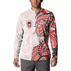 St George Illawarra Dragons Button Sweatshirt Polynesian Tribal Tattoo Pacific Sport Art