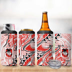 St George Illawarra Dragons 4 in 1 Can Cooler Tumbler Polynesian Tribal Tattoo Pacific Sport Art