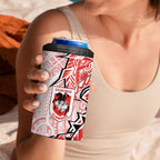 St George Illawarra Dragons 4 in 1 Can Cooler Tumbler Polynesian Tribal Tattoo Pacific Sport Art