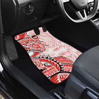 St George Illawarra Dragons Car Mats Polynesian Tribal Tattoo Pacific Sport Art