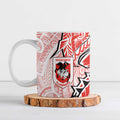 St George Illawarra Dragons Ceramic Mug Polynesian Tribal Tattoo Pacific Sport Art