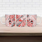 St George Illawarra Dragons Ceramic Mug Polynesian Tribal Tattoo Pacific Sport Art