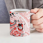 St George Illawarra Dragons Ceramic Mug Polynesian Tribal Tattoo Pacific Sport Art