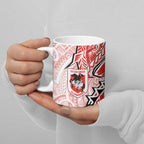St George Illawarra Dragons Ceramic Mug Polynesian Tribal Tattoo Pacific Sport Art