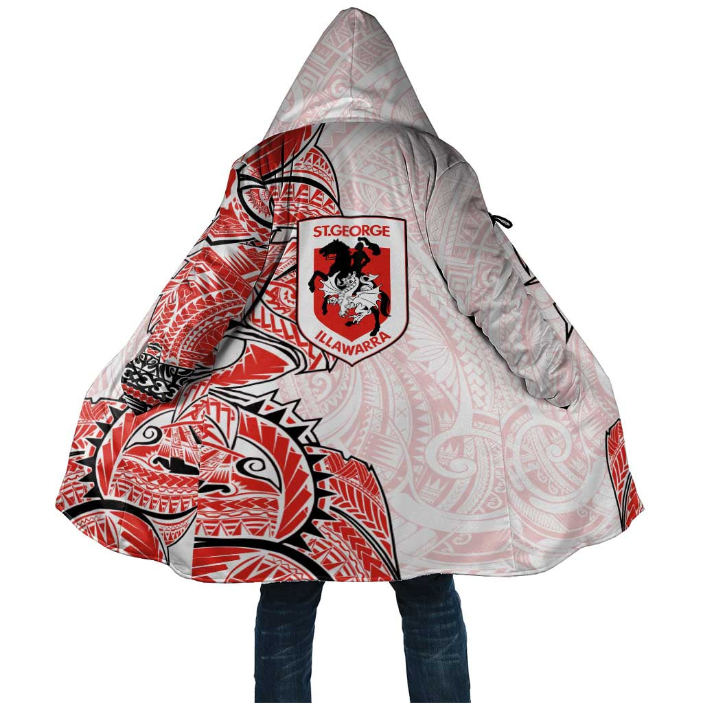 St George Illawarra Dragons Cloak Polynesian Tribal Tattoo Pacific Sport Art