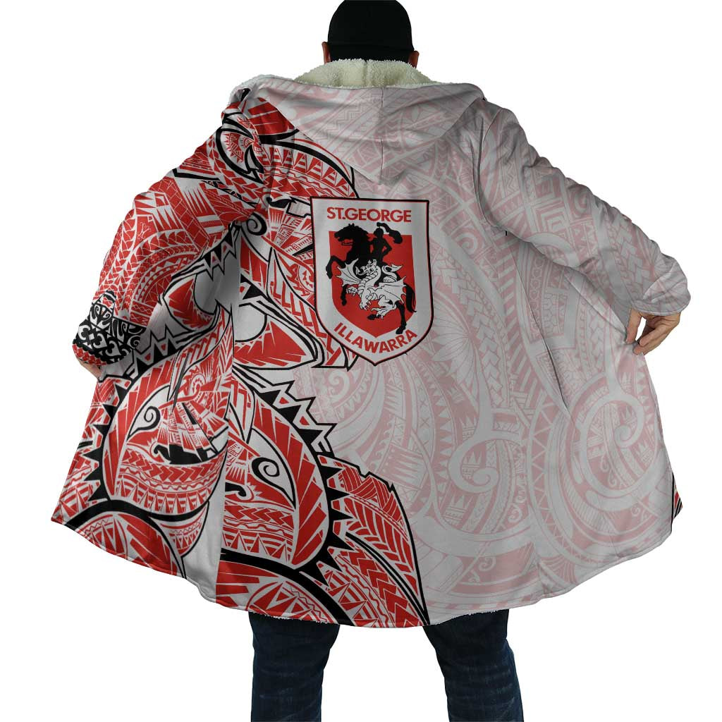 St George Illawarra Dragons Cloak Polynesian Tribal Tattoo Pacific Sport Art