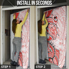 St George Illawarra Dragons Door Cover Polynesian Tribal Tattoo Pacific Sport Art