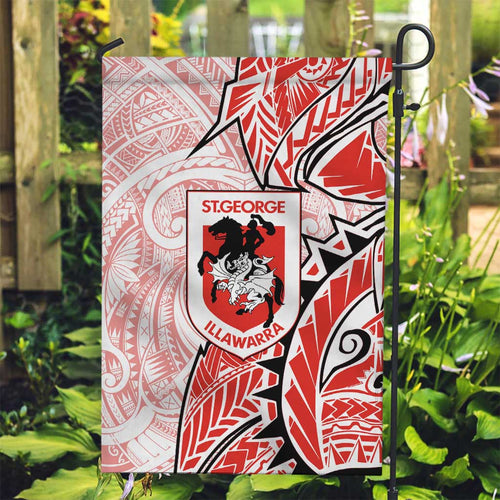 St George Illawarra Dragons Garden Flag Polynesian Tribal Tattoo Pacific Sport Art