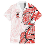 St George Illawarra Dragons Hawaiian Shirt Polynesian Tribal Tattoo Pacific Sport Art
