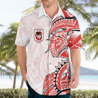 St George Illawarra Dragons Hawaiian Shirt Polynesian Tribal Tattoo Pacific Sport Art