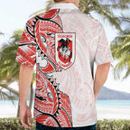 St George Illawarra Dragons Hawaiian Shirt Polynesian Tribal Tattoo Pacific Sport Art