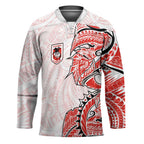 St George Illawarra Dragons Hockey Jersey Polynesian Tribal Tattoo Pacific Sport Art