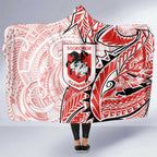St George Illawarra Dragons Hooded Blanket Polynesian Tribal Tattoo Pacific Sport Art