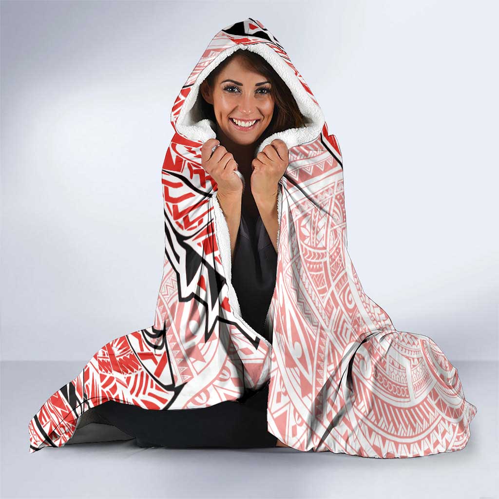 St George Illawarra Dragons Hooded Blanket Polynesian Tribal Tattoo Pacific Sport Art