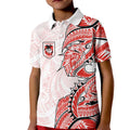 St George Illawarra Dragons Kid Polo Shirt Polynesian Tribal Tattoo Pacific Sport Art