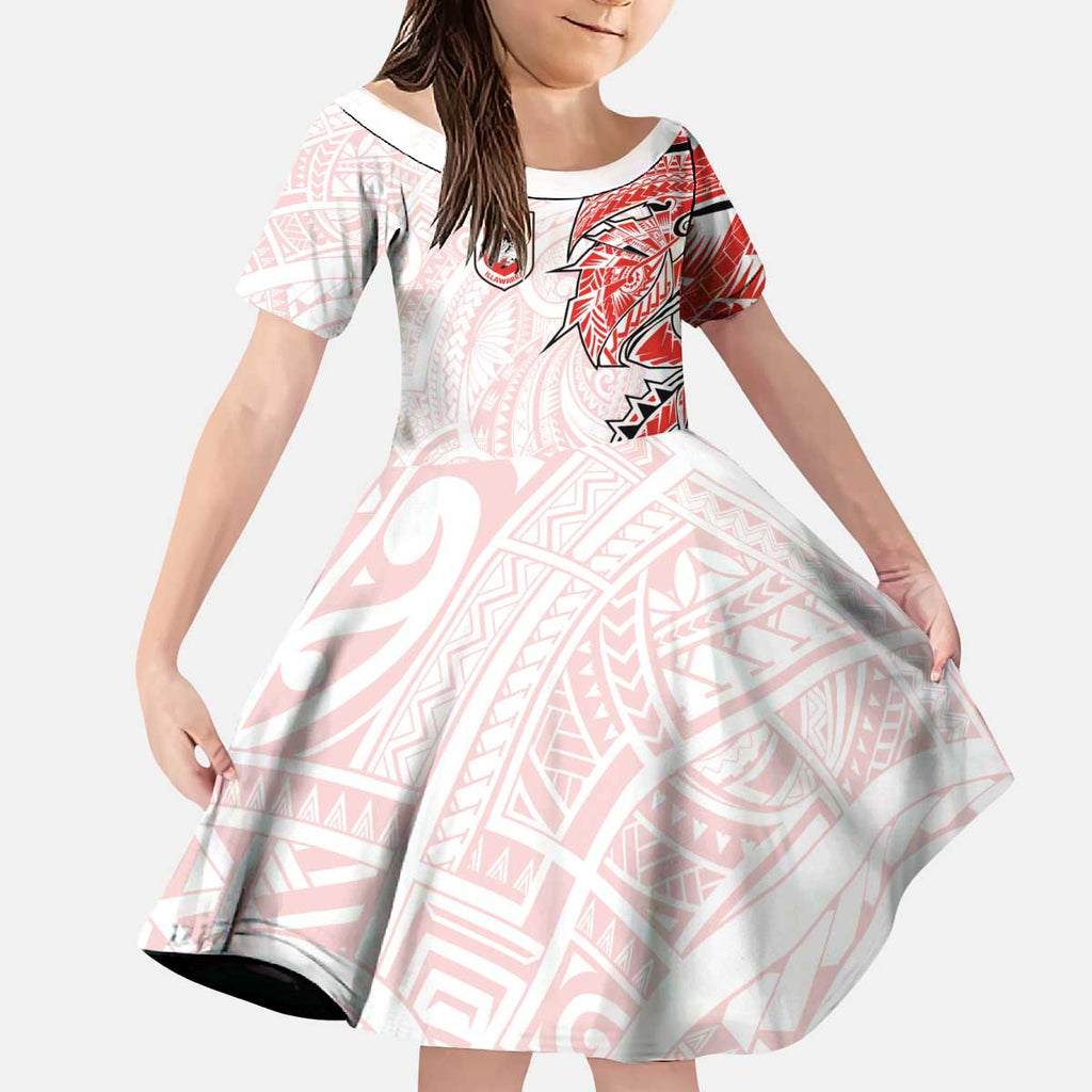 St George Illawarra Dragons Kid Short Sleeve Dress Polynesian Tribal Tattoo Pacific Sport Art