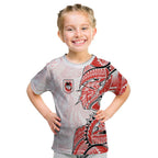 St George Illawarra Dragons Kid T Shirt Polynesian Tribal Tattoo Pacific Sport Art