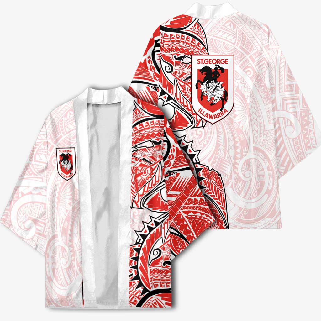 St George Illawarra Dragons Kimono Polynesian Tribal Tattoo Pacific Sport Art