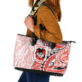 St George Illawarra Dragons Leather Tote Bag Polynesian Tribal Tattoo Pacific Sport Art