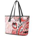St George Illawarra Dragons Leather Tote Bag Polynesian Tribal Tattoo Pacific Sport Art