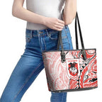 St George Illawarra Dragons Leather Tote Bag Polynesian Tribal Tattoo Pacific Sport Art