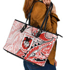 St George Illawarra Dragons Leather Tote Bag Polynesian Tribal Tattoo Pacific Sport Art
