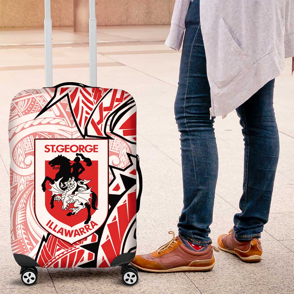 St George Illawarra Dragons Luggage Cover Polynesian Tribal Tattoo Pacific Sport Art