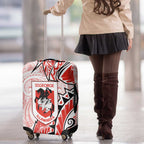 St George Illawarra Dragons Luggage Cover Polynesian Tribal Tattoo Pacific Sport Art