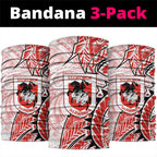 St George Illawarra Dragons Neck Gaiter Polynesian Tribal Tattoo Pacific Sport Art