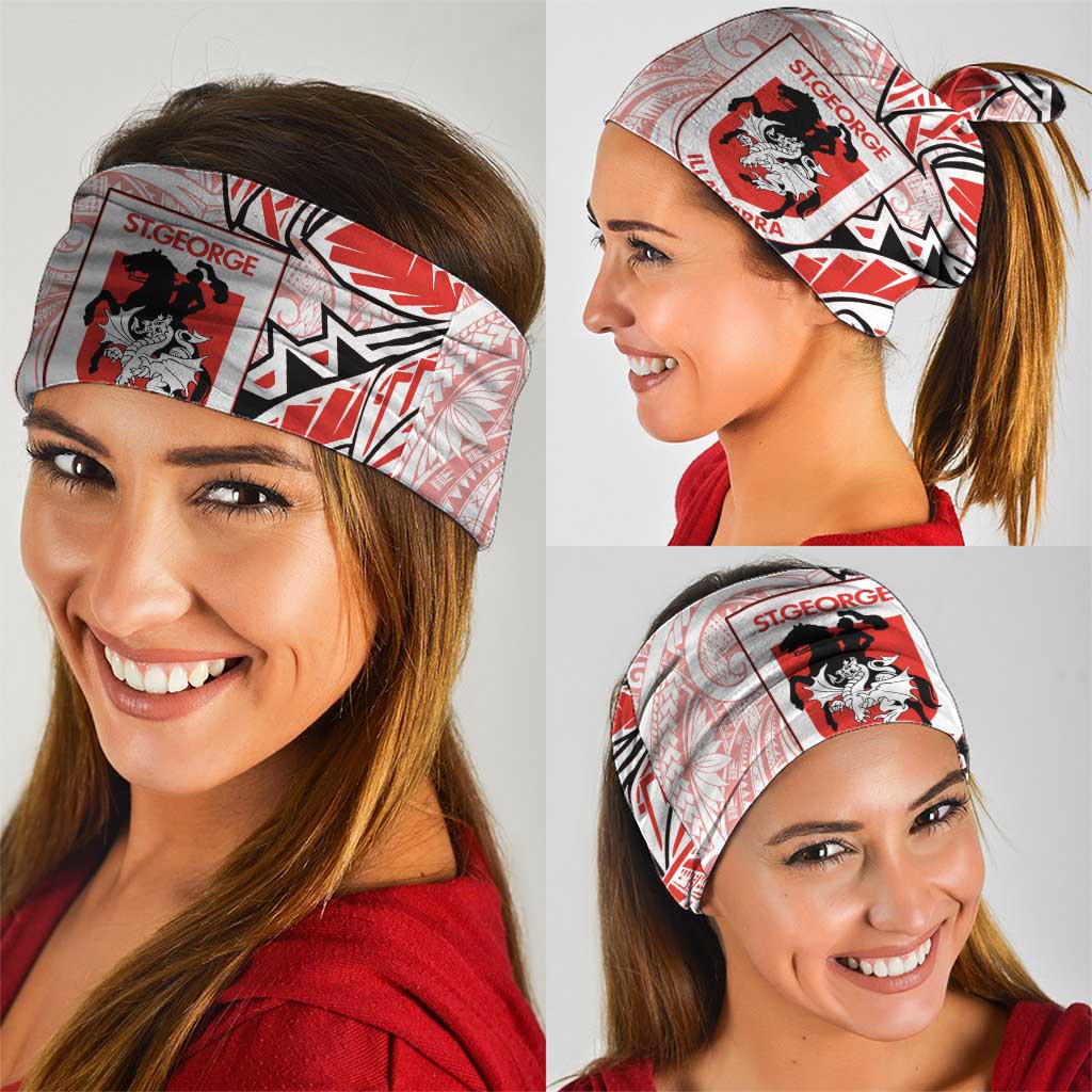 St George Illawarra Dragons Neck Gaiter Polynesian Tribal Tattoo Pacific Sport Art